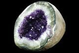 Wide, Dark Purple Amethyst Geode - Uruguay #124102-2